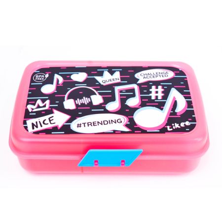 קופסת אוכל מחולקת  BPA FREE  תו מוזיקה