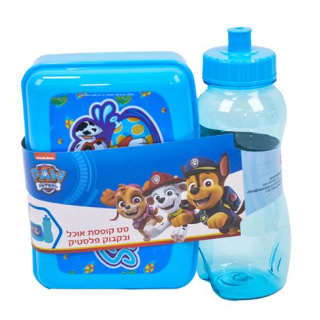סט קופסת אוכל ובקבוק פלסטיק - מפרץ הרפתקאות קיץ