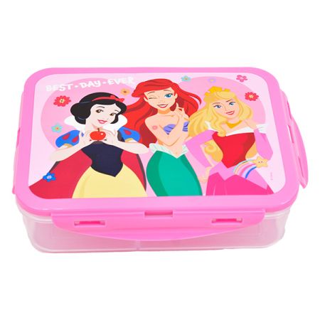 קופסת אוכל מחולקת - נסיכות פרחוני