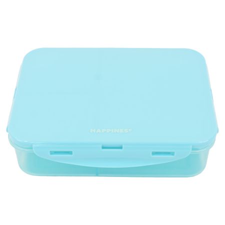 קופסת אוכל מחולקת - תכלת