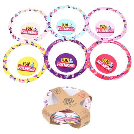 סט 6 קעריות מלמין עם חבק - הפוני הקטן שלי