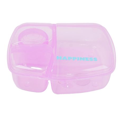 קופסת אוכל מחולקת 2 ליטר - סגול