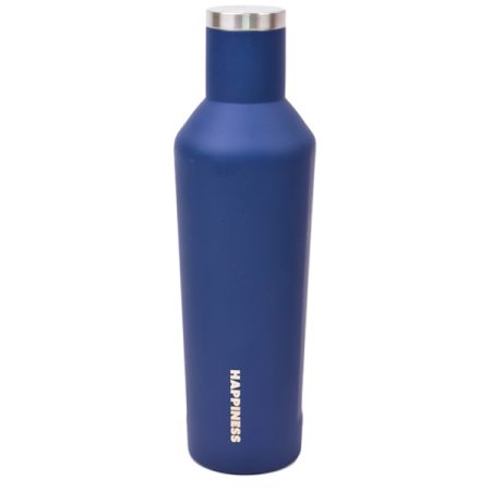 בקבוק דופן כפולה יין 500 מל - כחול נייבי