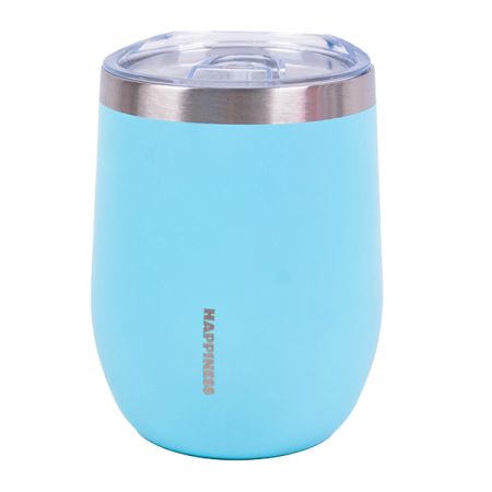 כוס נירוסטה דופן כפולה 350 מל - תכלת