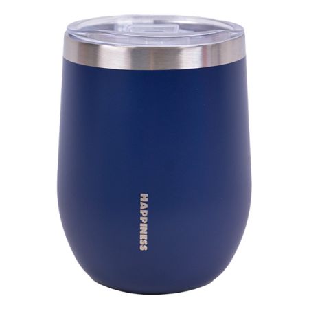 כוס נירוסטה דופן כפולה 350 מל - כחול נייבי