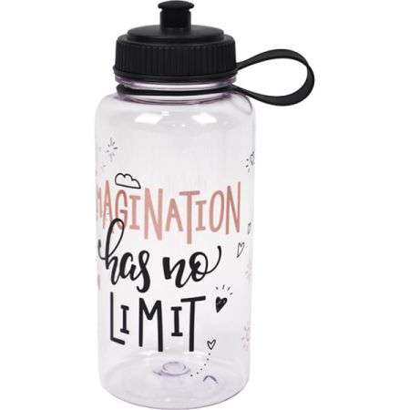 בקבוק 1 ליטר פייה נשלפת- רוז גולד