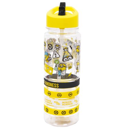 בקבוק טריטן 700 מ''ל עם צמידים - מיניונים מדענים