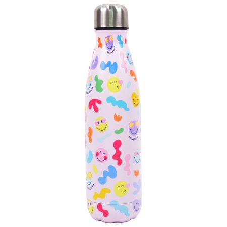 בקבוק נירוסטה קולה דופן כפולה 500 –  סמיילי