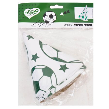 כובע מסיבה -6 יח' - ירוק עולה