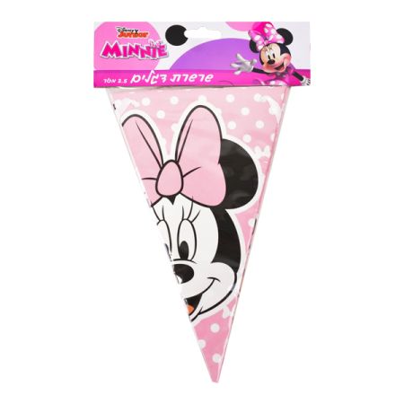 באנר שרשרת משולשים 2.5מ 12יח-מיני מאוס קלאסי