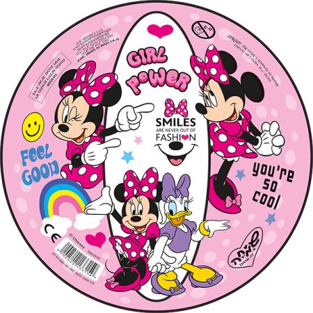 כדור משחק 23סמ PVC -  מיני מאוס ורוד לבן