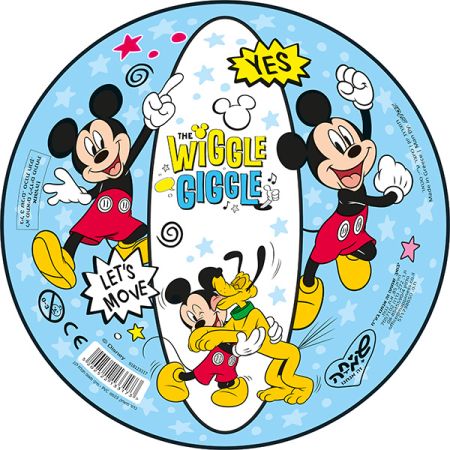 כדור משחק 23סמ PVC -  מיקי מאוס תכלת לבן