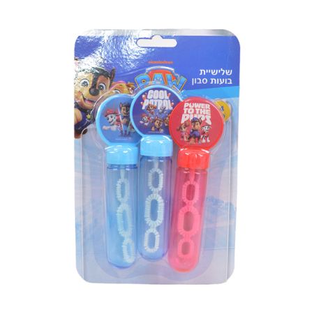 שלישיית בועות סבון 14 ס''מ בבליסטר - מפרץ ההרפתקאות