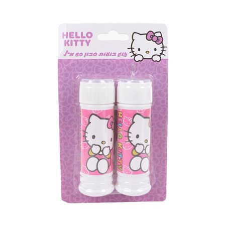 זוג בועות סבון בבליסטר 50 מ''ל - הלו קיטי
