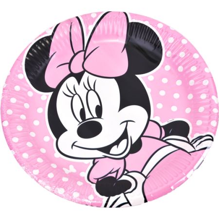 צלחות נייר 23 סמ 8 יח' - מיני מאוס קלאסי