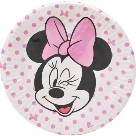 צלחות נייר 20 סמ 8 יח- מיני מאוס קלאסי