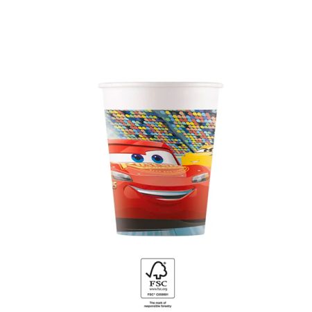 כוסות נייר 200 מל 8יח- מכוניות