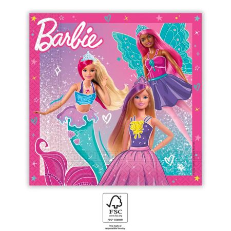 מפיות נייר 33X33סמ 20יח- ברבי