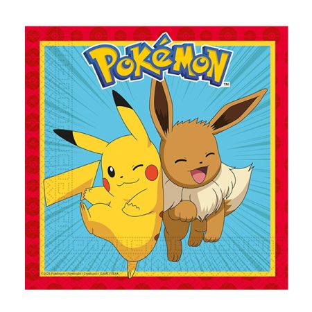 מפיות נייר 2 שכ 33X33סמ 20 יח - פוקימון