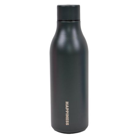 בקבוק נירוסטה דופן כפולה 550 מל - שחור