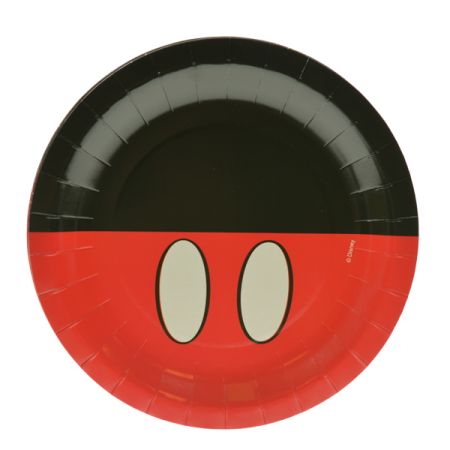 צלחות נייר 23 סמ 8 יח' עגולות-מיקי מאוס קלאסי