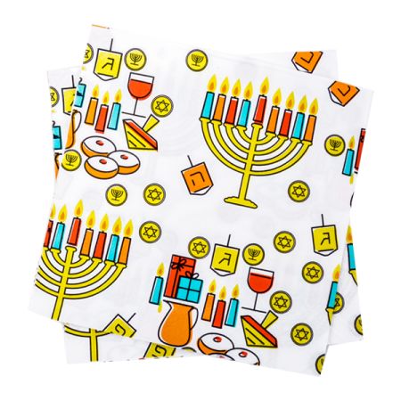 מפיות נייר 2 שכ 33X33 סמ 20 יח- חנוכה