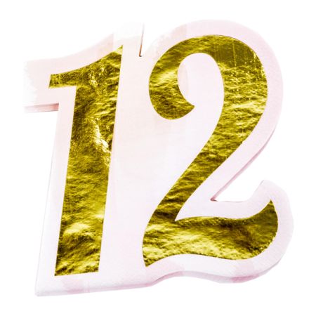 מפיות נייר צורני- 16 יח- בת מצווה 12