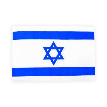 מפיות נייר צורני- 16 יח- עצמאות כחול דגל