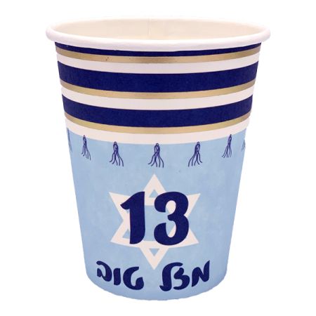 כוסות נייר 9OZ 8יח-מזל טוב 13