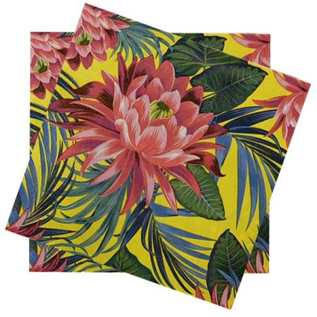 מפיות נייר מרובעות 2 שכ 16 יח- טרופי