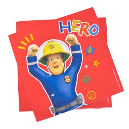 מפיות נייר מרובעות 2 שכ 16 יח - סמי הכבאי HERO