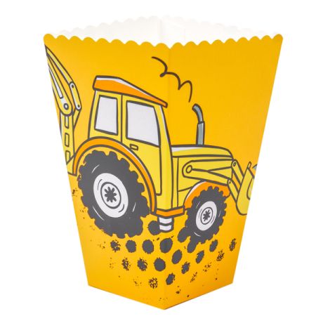 קופסאות פופקורן וחטיפים 6יח- טרקטור