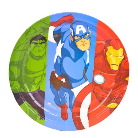 צלחות נייר 23 סמ 8 יח' - הנוקמים