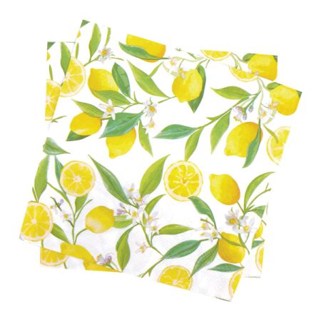 מפיות נייר 2 שכ 33X33 סמ 20 יח - לימונים