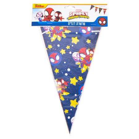 באנר שרשרת משולשים 2.5מ 12יח-ספיידי