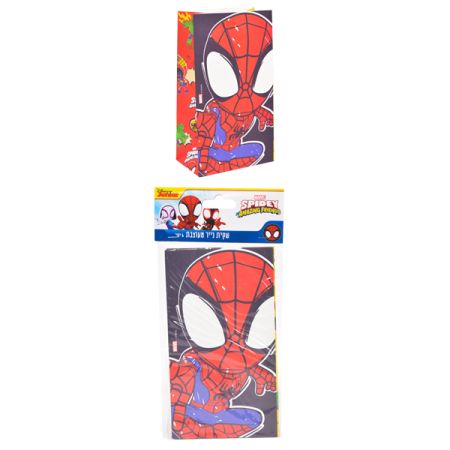 שקית נייר בסיס 6 יח- ספיידי