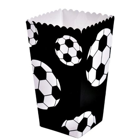 קופסאות פופקורן וחטיפים 4יח-כדורגל