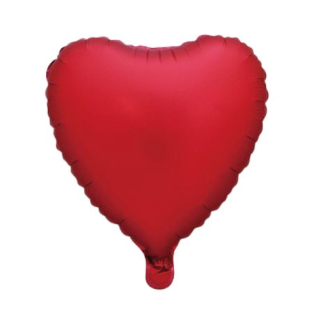 בלון מיילר 18 - לב אדום מאט -ארוז 50 יח'