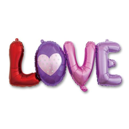 בלון מיילר אותיות LOVE צבעוני