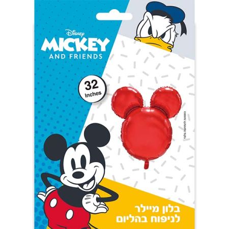 בלון מיילר 32 ראש מיקי - אדום (C)