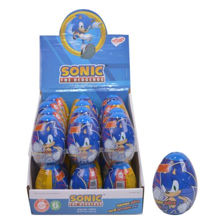 ביצת הפתעה עם סוכריות  לעיסה צ'ואי - סוניק 24/6