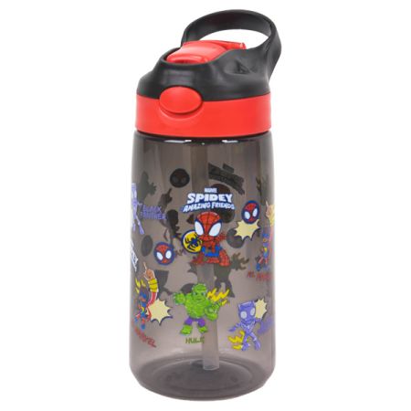 בקבוק פלסטיק 500 מל פיית סיליקון -   ספיידי וחבריו המופלאים