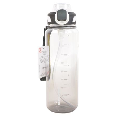 בקבוק טריטן 800 מל פיית סיליקון - אומברה שחור שקוף