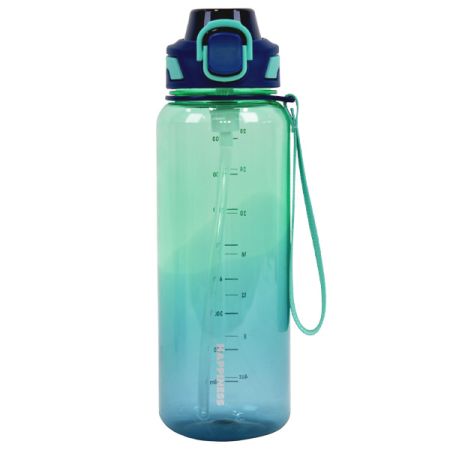 בקבוק טריטן 800 מל פיית סיליקון - אומברה כחול ירוק