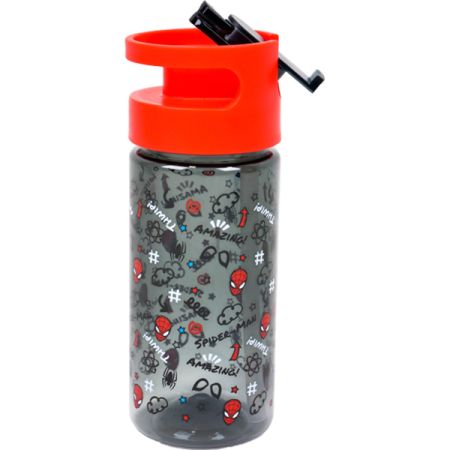 בקבוק טריטן 500 מל פיית פלסטיק נשלפת -ספיידמן