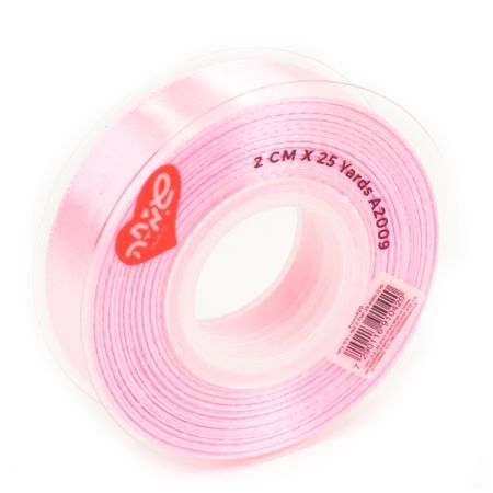 סרט סאטן 25 יארד 2 סמ - ורוד בייבי