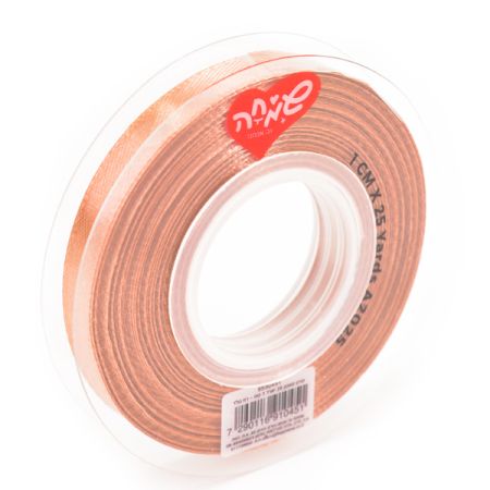 סרט סאטן 25 יארד 1 סמ - רוז גולד
