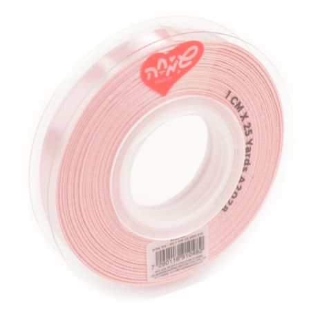 סרט סאטן 25 יארד 1 סמ - ורוד עתיק