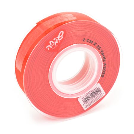 סרט סאטן 25 יארד 2 סמ - אדום