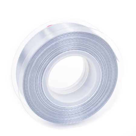 סרט סאטן 25 יארד 2 סמ - כסף